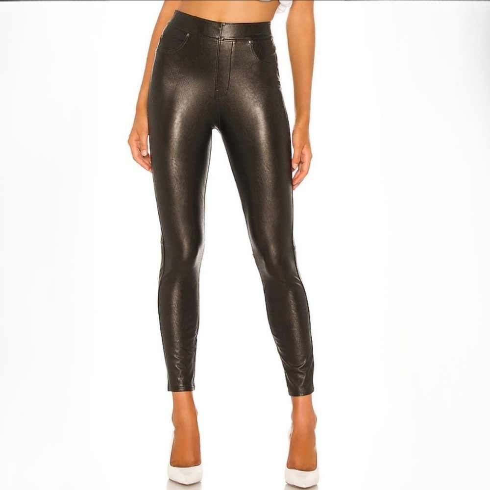 NWT SPANX Leather Like Ankle Skinny Pants